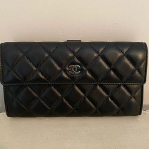 Chanel lambskin wallet